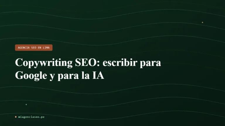 Copywriting SEO: escribir para Google y para la IA