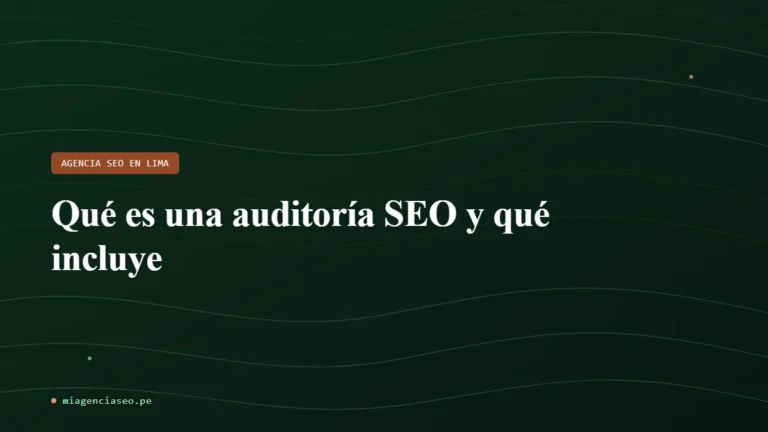 Qué es una auditoría SEO y qué incluye